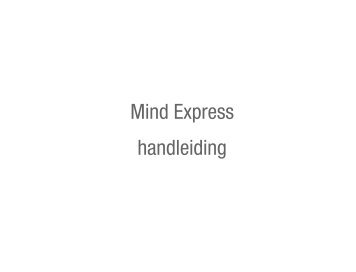 Mind Express handleiding - Standaard Hosting Pagina