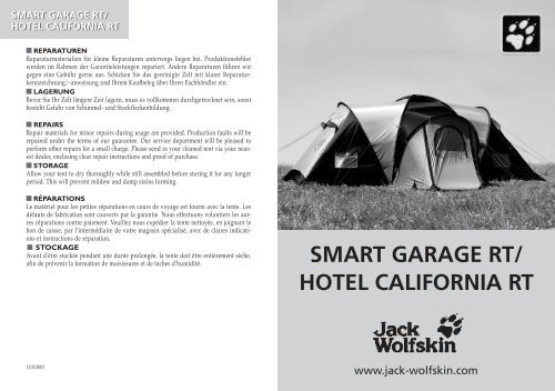 SMART GARAGE RT/ HOTEL CALIFORNIA RT - Jack Wolfskin