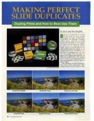 MAKING PERFECT SLIDE DUPLICATES - Jack and Sue Drafahl