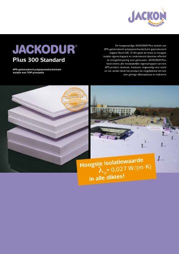 JACKODUR Plus 300 Standard - Jackon Insulation
