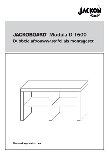 JACKOBOARD Modula D1600 - Jackon Insulation