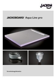 JACKOBOARD Aqua Line pro - Jackon Insulation