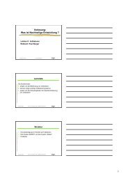 Vorlesung: Was ist Nachhaltige Entwicklung ?