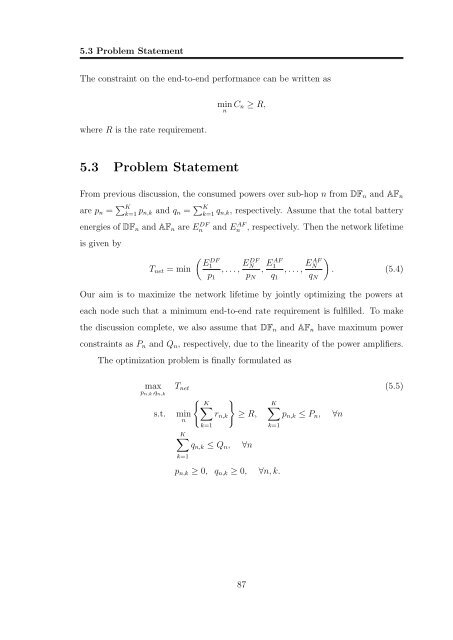 Resource Allocation in OFDM Based Wireless Relay Networks ...