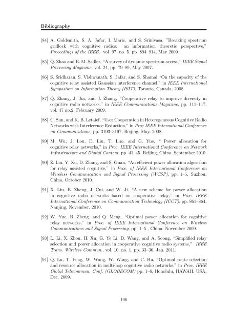 Resource Allocation in OFDM Based Wireless Relay Networks ...