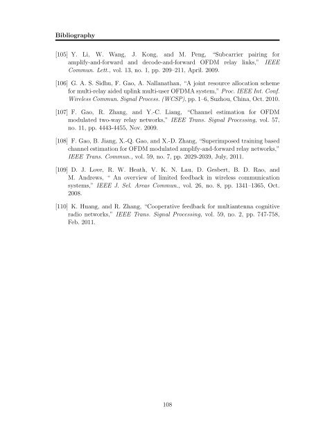 Resource Allocation in OFDM Based Wireless Relay Networks ...