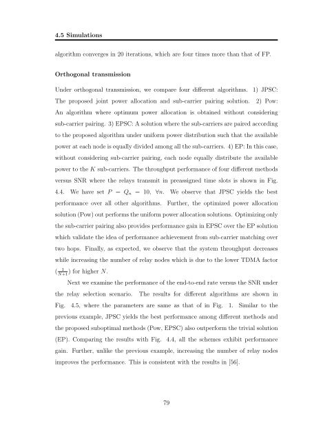 Resource Allocation in OFDM Based Wireless Relay Networks ...