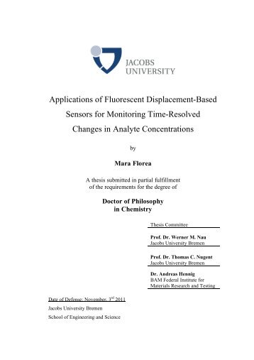 Applications of Fluorescent Displacement-Based ... - Jacobs University