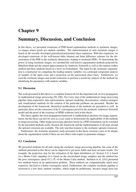 Segmentation of Stochastic Images using ... - Jacobs University