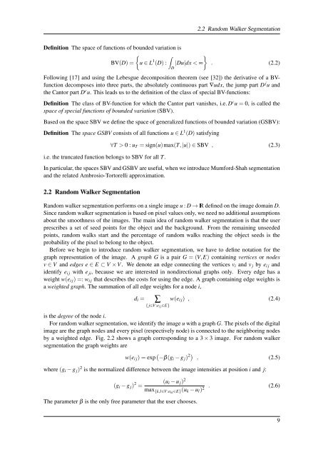 Segmentation of Stochastic Images using ... - Jacobs University