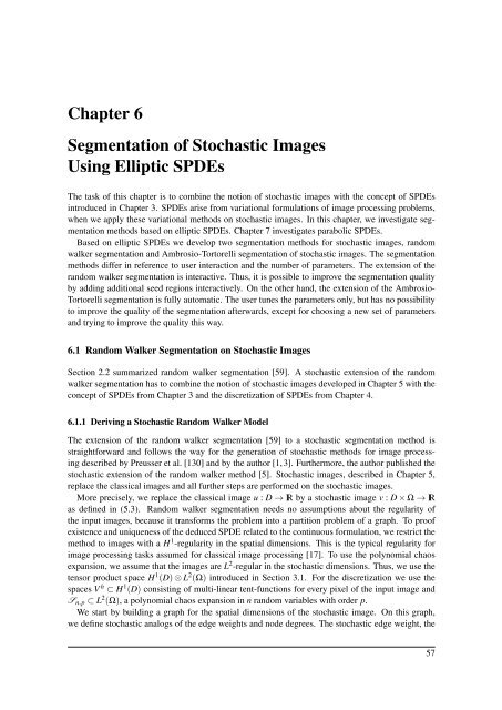 Segmentation of Stochastic Images using ... - Jacobs University