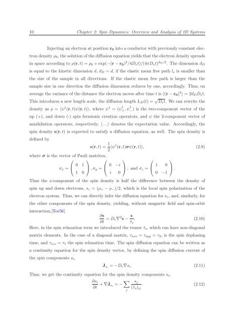 Itinerant Spin Dynamics in Structures of ... - Jacobs University