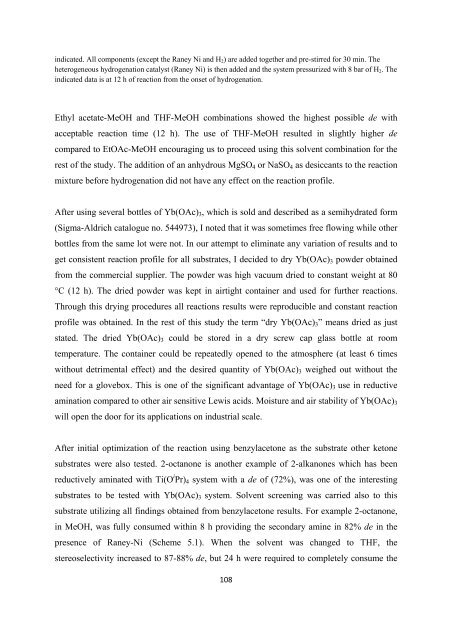 Improved Methodology for the Preparation of Chiral Amines