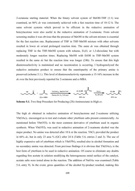 Improved Methodology for the Preparation of Chiral Amines