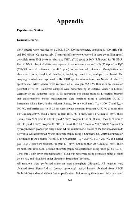 Improved Methodology for the Preparation of Chiral Amines