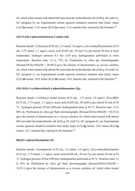 Improved Methodology for the Preparation of Chiral Amines