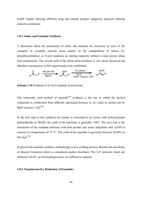 Improved Methodology for the Preparation of Chiral Amines