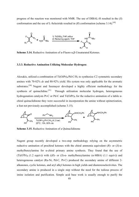 Improved Methodology for the Preparation of Chiral Amines