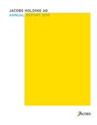 JACOBS HOLDING AG ANNUAL REPORT 2005 - Jacobs AG