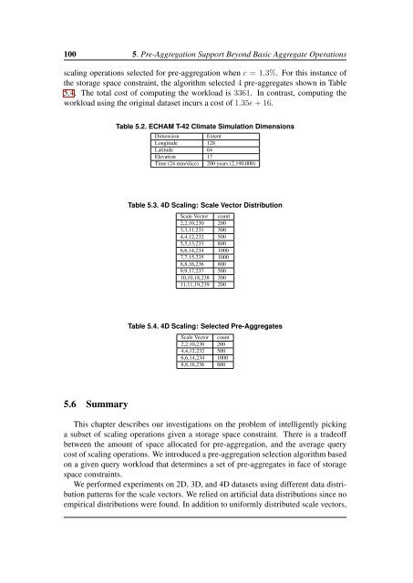 Applying OLAP Pre-Aggregation Techniques to ... - Jacobs University