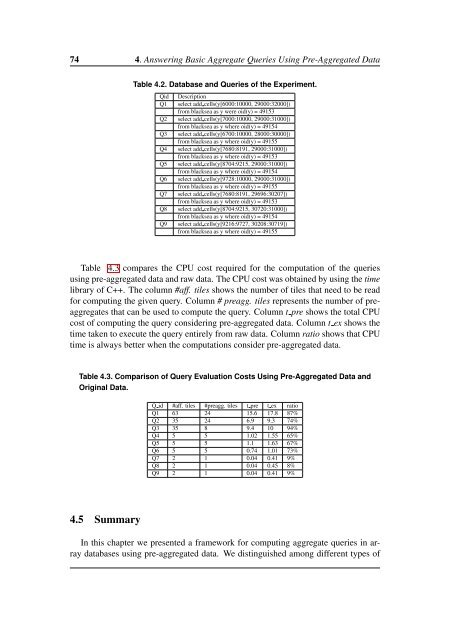 Applying OLAP Pre-Aggregation Techniques to ... - Jacobs University