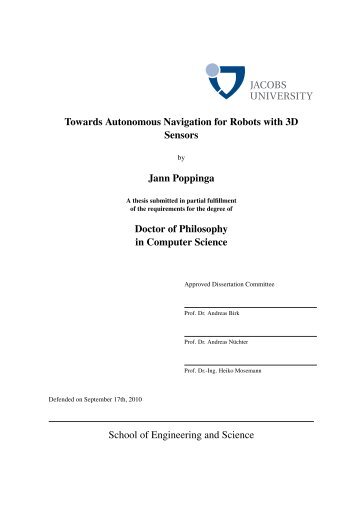 PhD Thesis Poppinga: RRT - Jacobs University