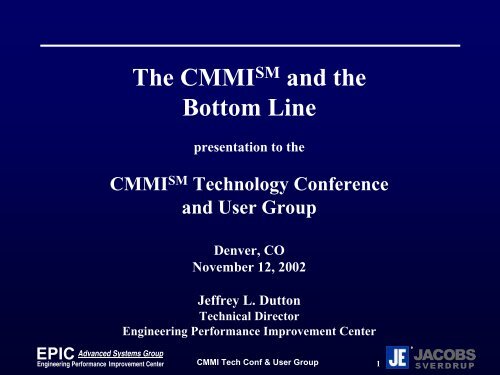 CMMI - Jacobs Technology