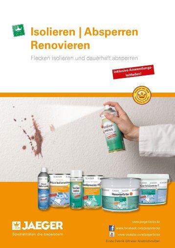 Isolieren | Absperren Renovieren - Paul Jaeger GmbH & Co. KG