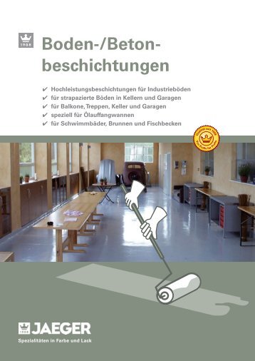 Boden-/Beton- beschichtungen - Paul Jaeger GmbH & Co. KG