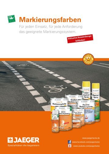 Prospekt Markierungsfarben - Paul Jaeger GmbH & Co. KG