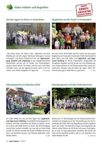 Natur erleben und begreifen