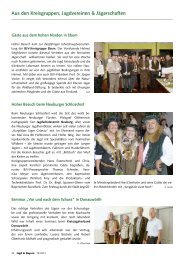 Aus den Kreisgruppen, Jagdvereinen & Jägerschaften