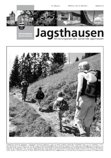 Informationen Nachrichten - in der Gemeinde Jagsthausen