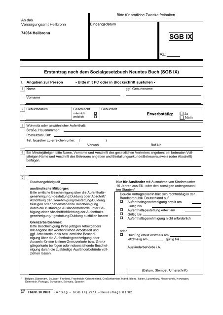 Antrag_Erstantrag Schwerbehindertenausweis