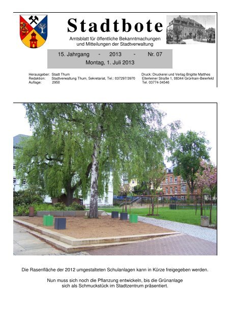 Ausgabe Juli - Jahnsbach im Erzgebirge