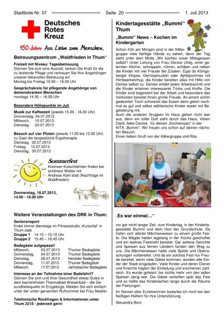 Ausgabe Juli - Jahnsbach im Erzgebirge