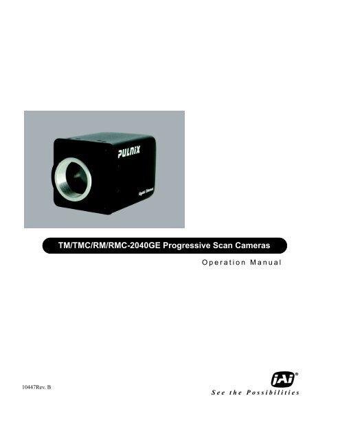 TM/TMC/RM/RMC-2040GE Progressive Scan Cameras - JAI Pulnix