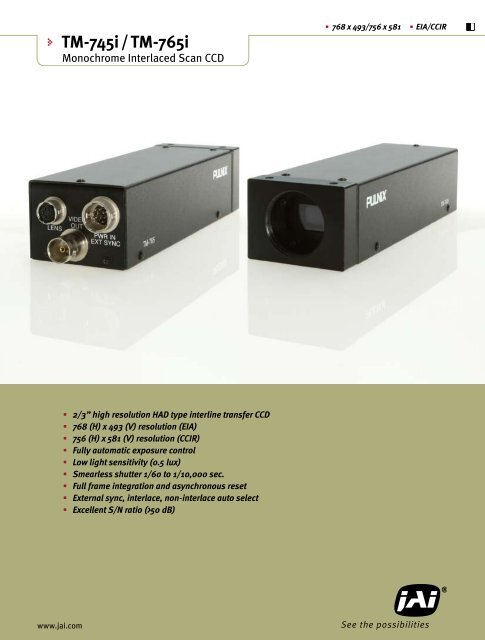 Datasheet Pdf Jai Pulnix