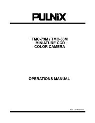 User manual (PDF) - JAI Pulnix