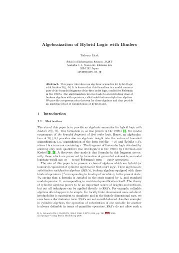 Algebraization of Hybrid Logic with Binders