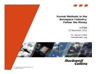 Formal Methods in the Aerospace Industry: Follow the Money ICFEM