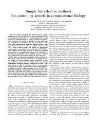 Simple but effective methods for combining kernels in computational ...