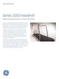 Series 2000 treadmill - GE Healthcare