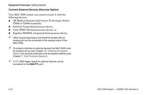 MAC 5000 Resting ECG Analysis System ... - Jaken Medical...