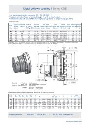 Metal bellows coupling I Series KGE - JAKOB Antriebstechnik