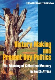 History Making and Present Day Politics - Stolten's African Studies ...