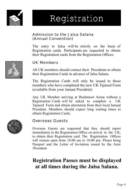 Information Booklet - Jalsa Salana