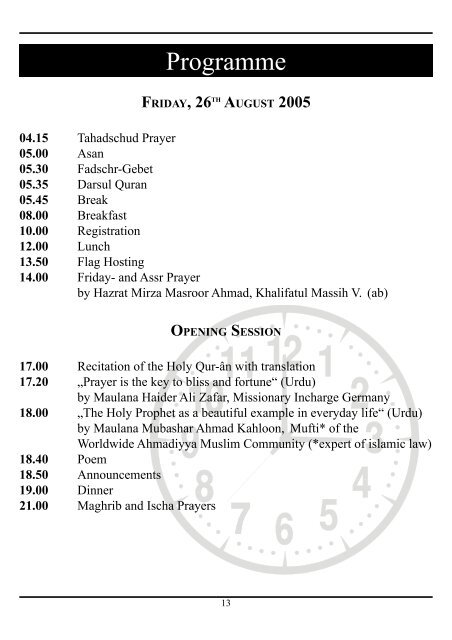 Information Booklet - Jalsa Salana