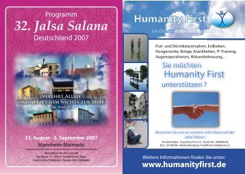 Jalsa Salana Programm (Deutsch)