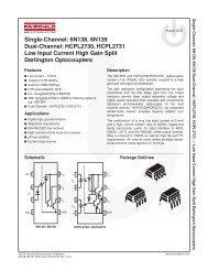 6N138, 6N139 Dual-Channel - Fairchild Semiconductor